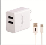 Nextech Dual USB 3.4A  Type C USB Charger with USB Cable