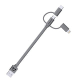 Stuffcool Trish 3 in 1 Cable 3A Type-C, Lightning & Micro USB Cable