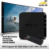 OTT MXQ 4K Android Tv Box Media Player wtih Remote Control