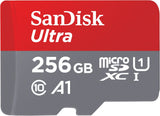 SanDisk Ultra 256 GB Class 10 Micro SD Memory Card