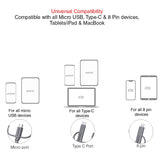 Stuffcool Trish 3 in 1 Cable 3A Type-C, Lightning & Micro USB Cable