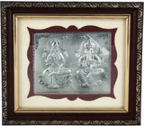 Laxmi Mata And Ganpati Silver Frame